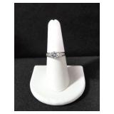 WHITE SAPPHIRE ENGAGEMENT RING