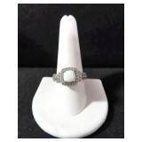 LAB CREATED OPAL DINNER RING