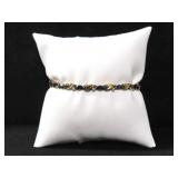 SAPPHIRE AND DIAMOND ESTATE BRACELET