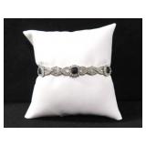 BLACK AND WHITE DIAMOND BRACELET