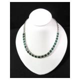 14 CT. LAB CREATED EMERALD ESTATE NECKLACE