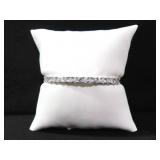 3.88 CT. WHITE SAPPHIRE BANGLE BRACELET