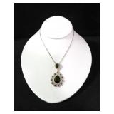 5.28 CT. LAB CREATED EMERALD ESTATE NECKLACE