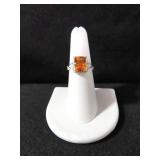 SPECIAL CUT MORGANITE ESTATE RING