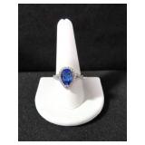 3.12 CT. PEAR CUT TANZANITE DINNER RING