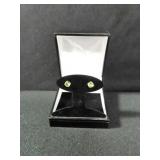 PERIDOT SOLITAIRE EARRINGS