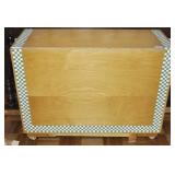 MAPLE DROP SIDE TABLE WITH 4 FOLDING CHAIRS