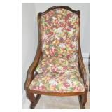 ANTIQUE WALNUT ROCKING CHAIR