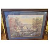 "FARM HOUSE BY THE CREEK" BY CON VILENTE FRAMED