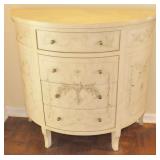 HALF ROUND DECORATED FOYER CONSOLE