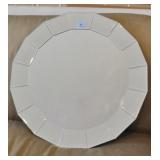 CONTEMPORARY BEVELED GLASS ROUND MIRROR