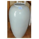POWEDER BLUE CERAMIC VASE - APPROX. 28"
