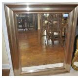 CONTEMPORARY BEVELED GLASS WALL MIRROR