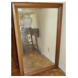 WOOD FRAMED WALL MIRROR