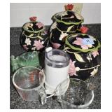 GROUPING: KITCHENWARE ITEMS: CANISTERS, MEASURING