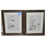 "THE DRAGON FLY" AND "THE MARSH BIRDS" PRINTS BY