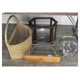 GROUPING: DISPLAY CASE, BASKET, SHELF AND CANDY