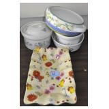 GROUPING: 5 CEREAMIC BAKEWARE