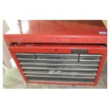 HUSKY TOOL BOX WITH CONTENTS - HAND TOOLS LOCK IS