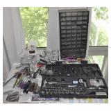 GROUPING: WRENCHES, SOCKETS, PARTS BIN, OTHER