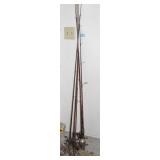 6 ROD AND REELS