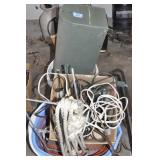 GROUPING: MAIL BOX, EXTENSION CORDS, CHAIN, ETC.