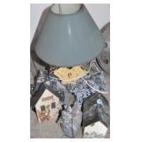 GROUPING: 6 BIRD HOUSE RELATED ITEMS
