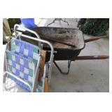 TRUE TEMPER WHEELBARROW AND YARD CHAIRS TIRE IS