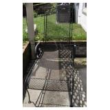 WROUGHT IRON PATIO CHAISE LOUNGE