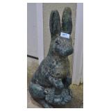 CONCRETE RABBIT - EARS HAVE BEEN REPAIRED
