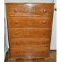 5 DRAWER PINE CHEST - NEEDS REFINISHING