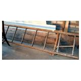16 FOOT WOOD LADDER PART OF A STEP LADDER