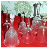 6 GLASS BELLS