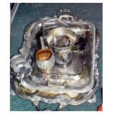 7 SILVER PLATE PIECES