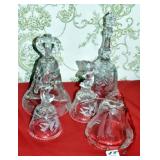 5 CRYSTAL BELLS