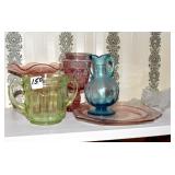 7 PIECES COLLECTIBLE GLASSWARE