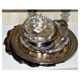 9 PIECES OF SILVER PALTE