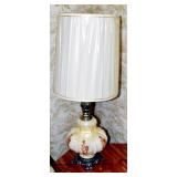 PAIR FLORAL TABLE LAMPS