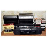 RADIOS AND 8 TRACK TAPES