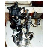 5 PIECES SILVER PLATE