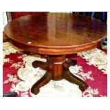 SINGLE PEDESTAL ROUND DINING TABLE 47" DIAMETER X
