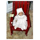 COMPOSITION DOLL AND CHILD
