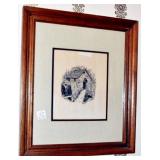 TWO FRAMED PRINTS