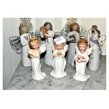 7 ANGEL FIGURINES 4 ARE BY WILLOW TREE