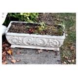 RECTANGLE CONCRETE PLANTER, STAND, EWER