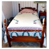 TWIN BED WITH BOX SPRING AND MATTRESS (2 TIMES