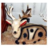 CHALK DEER STATUE