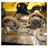 4 LARGE IRON CASTORS