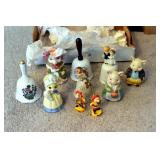 8 COLLECTOR BELLS & 2 KEYCHAINS