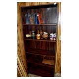 BOOKCASE AND BOOKS 30" W X 12" D X 70" H